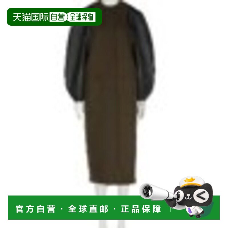 FENDI 女士外套 FF6150AJ0KF1T6G AW2025 棕色 长袖拼接大衣