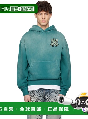 1h可退 潮奢 AMIRI 男士 绿色 MA Hollywood 连帽衫 AMJYHD1082