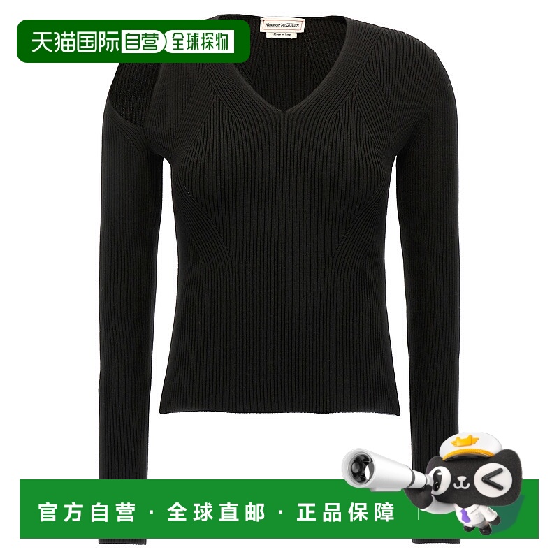 ALEXANDER MCQUEEN女士羊毛针织毛衣针织衫768602Q1A651000