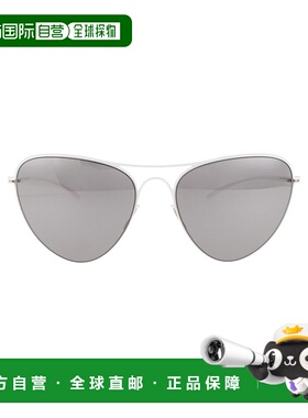 1h可退 潮奢 Mykita 女士 徽标太阳镜 MMESSE015 white白色 舒适