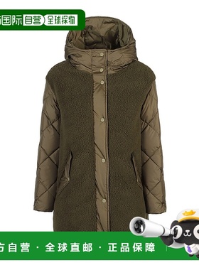 HERNO 女士外套 PI002084D127637740 AW2025 绿色 连帽羽绒服