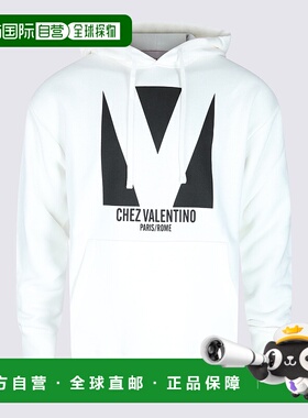 VALENTINO 男士卫衣 6V3MF28NAQAA03 SS2025 白色 HOODIE SWEATSH