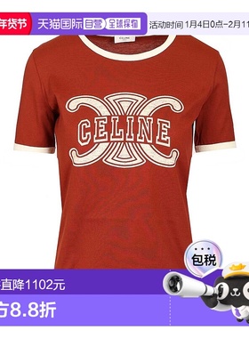CELINE 女士T恤 RX0CH671QGAE1 AW2025女装红色上衣
