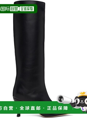 1h可退 潮奢 BY FAR 女士 黑色 Stevie 42 Knee-High 高筒靴 21PF