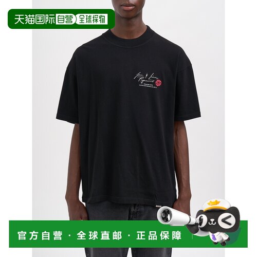 Represent 男士T恤 RMLM10114301BLACK AW2026 黑色 支付后1h可退