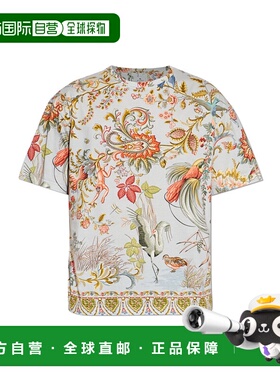 1h可退 ETRO 男士T恤 MRMA0004AKG42X0880 SS2026 浅蓝色 Pattern