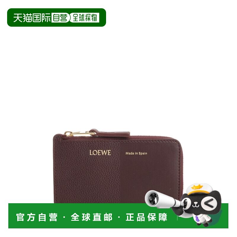LOEWE 女士钱包 C612Z40X017240 SS2026 棕色 光滑粒面小牛皮零钱