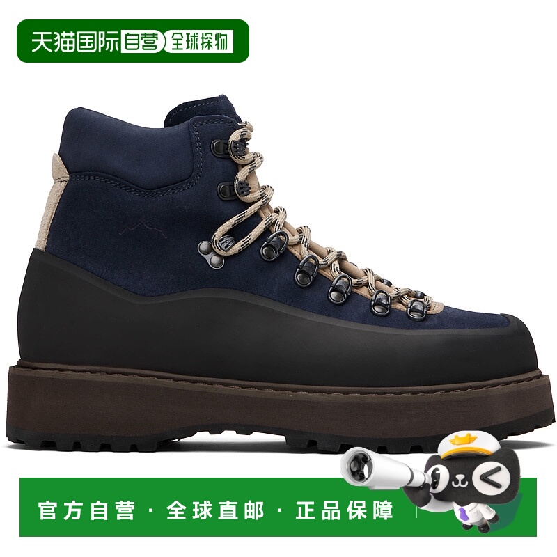 1h可退 潮奢 Diemme 男士 海军蓝 Roccia Vet Gomma 踝靴 DI25FWR