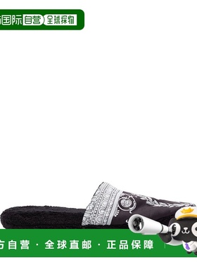 VERSACE 男士凉鞋 ZSLB00002ZCOSP0525B780 CO 黑色拖鞋