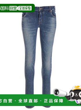 CELINE 女士牛仔裤 2N962067S07DU SS2025 蓝色 Low waist skinny