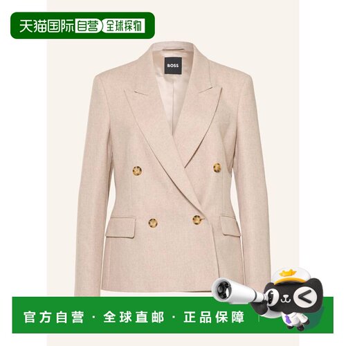 1h可退 BOSS 女士西服 100318336512000 CO 米白色 JALETO Blazer