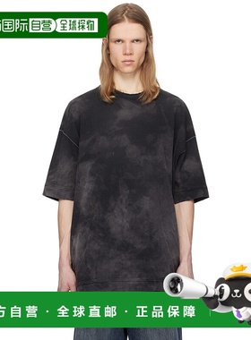 1h可退 潮奢 Juun.J 男士 黑色 New Dyeing Over Fit T 恤 JC5442