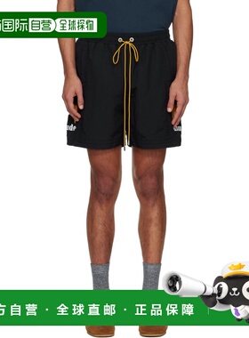 1h可退 潮奢 Rhude 男士 黑色 Moonlight 短裤 RHFW25SH01833