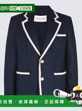 VALENTINO 男士西服 6V3CEG75AMR598 SS2025 蓝色外套西装