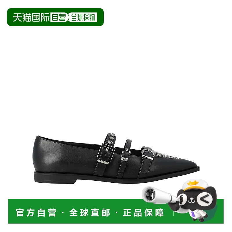 1h可退 PINKO 女士芭蕾乐福鞋 SD0371P001Z99 AW2025 黑色