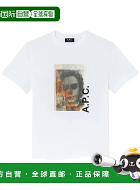 A.P.C. 男士T恤 COGYKM26549AAB AW2025 白色 短袖T恤男装