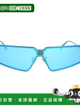 【99新未使用】BALENCIAGA 男士太阳镜 BB0192S003 AW2025 蓝色 B