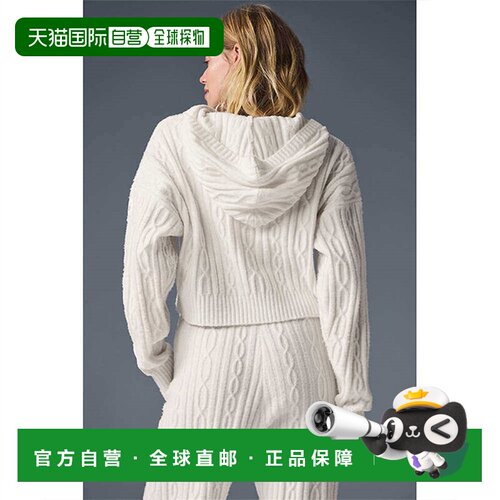 alo yoga 纯色连帽套头针织衫 女款w3783r