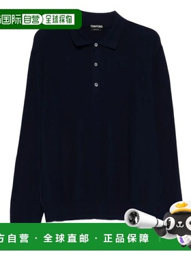 潮奢 Tom Ford 汤姆 福特 男士 真丝棉质凸纹布Polo衫 KPL049YMS1