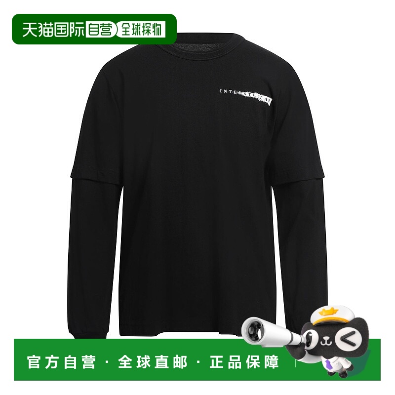 1h可退 潮奢 Sacai 男士 T恤 black黑色 舒适时尚