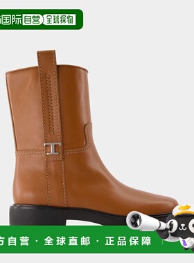 1h可退 潮奢 TOD'S 托德斯 女士 圆头短筒靴 XXW20L0IM60T0N女靴