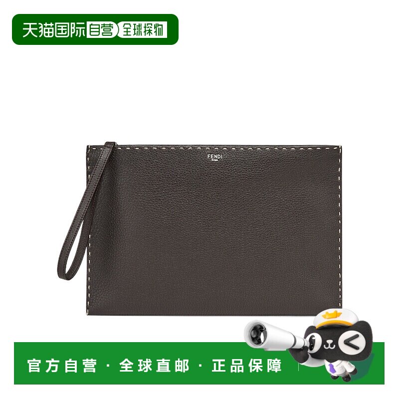 1h可退 奢淘 Fendi Selleria 中号扁平手袋 男 7N0134AP3B单肩包