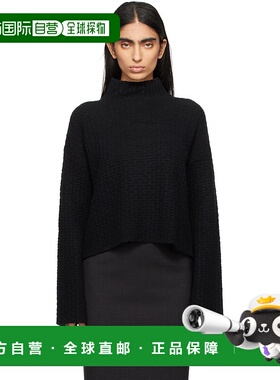 1h可退 潮奢 LOULOU STUDIO 女士 黑色 Kris 高领毛衣 KRIS长袖