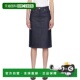 潮奢 Lizzie A.P.C. 1h可退 女士 海军蓝 牛仔半身裙 COGDFF06503