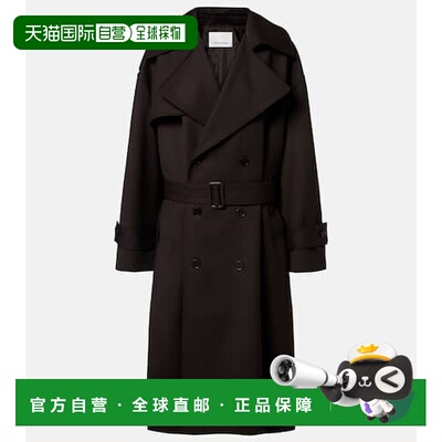 1h可退 潮奢 The Frankie Shop 女士 Dursley 束带双排扣风衣