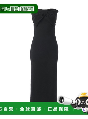 CHLOÉ 女士半身裙 C24SMR08580001 SS2024 黑色 露肩中长连衣裙