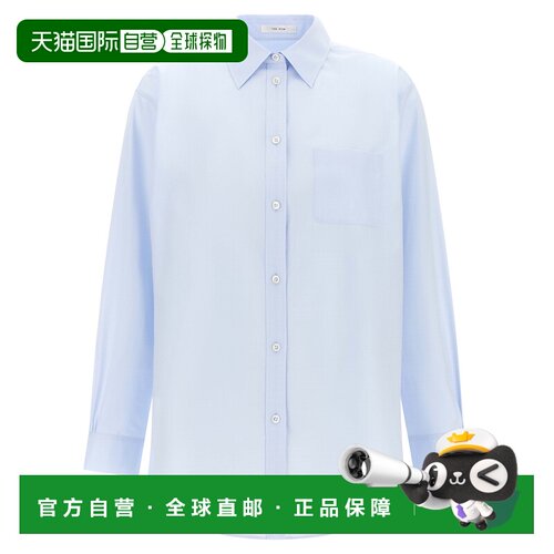 THE ROW 女士衬衫 11128W4570LTB SS2026 浅蓝色 'Elva' shirt
