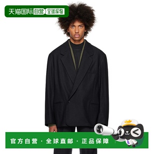 1h可退 潮奢 Lemaire 男士 黑色 Maxi Double Breasted 西装外套