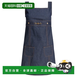 蓝色 CELINE SS2025 RR06R084207IA EMPIRE无水洗牛仔 女士连衣裙