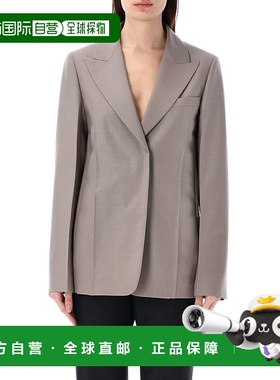FENDI 女士西服 FJ7492S9AF0U6W AW2024 灰色 小开衩西装外套