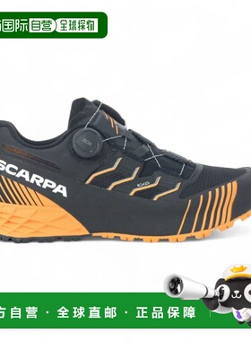 Scarpa男士Ribelle Run Kalibra HT黑/橙色BOA越野跑鞋 33084-350