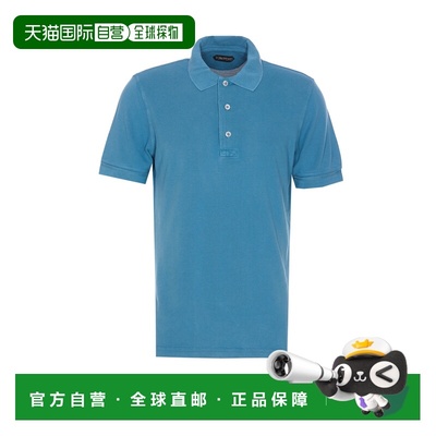 TOM FORD 男士T恤 JPS011JMT009HB651 SS2025 蓝色