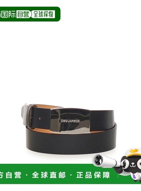 DSQUARED2 男士腰带 BEM0622M802 AW2025 黑色 City Nights Belt