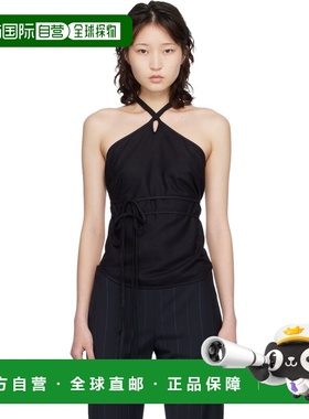 1h可退 潮奢 Baserange 女士 黑色 Wild Silk Mar 上装 TOMA