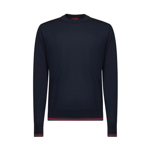 GUCCI 男士针织衫 814531XKEJ14060 SS2025 黑色 Crew-neck wool