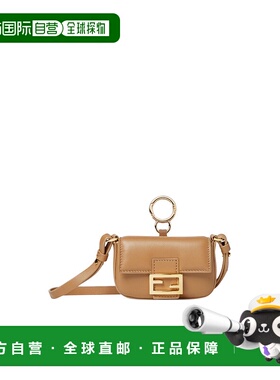 FENDI 女士斜挎包 7AS414AYIXF19P8 AW2025 驼色 Nano Baguette手
