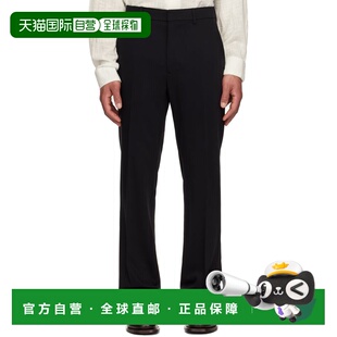 1h可退 潮奢 Ami Paris 男士 黑色 Wool Straight Fit 长裤 HTR50