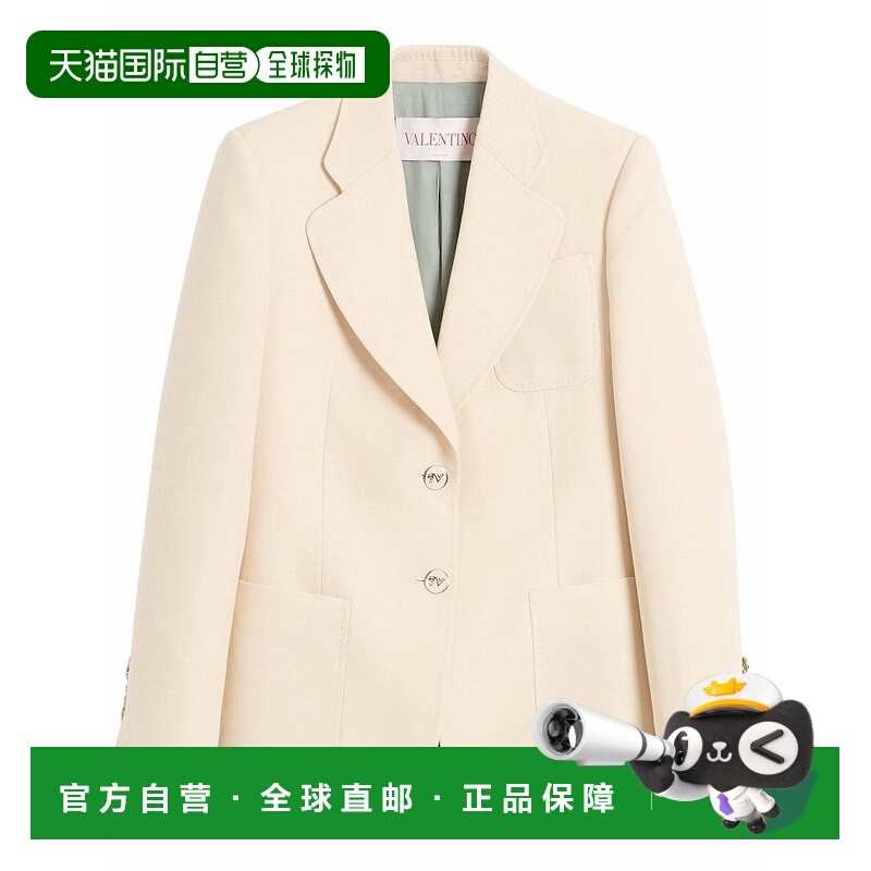 1h可退 VALENTINO 女士外套 6B3CE4101CFET5 SS2025 米白色