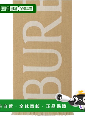 1h可退 潮奢 Burberry 巴宝莉 女士 驼色 Text 围巾 8109562配饰