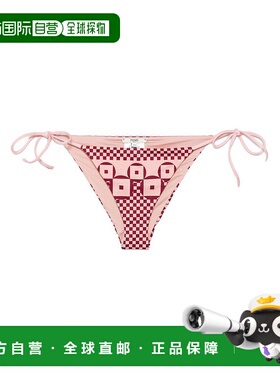 1h可退 潮奢 Fendi 芬迪 女士 拼布印花比基尼泳褲 FXBA52AT8T