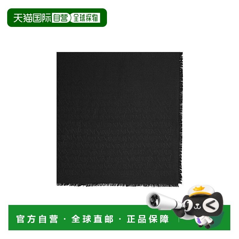 SAINT LAURENT 女士围巾 7379303YN211000 CO 配饰黑色,服饰配件/皮带/帽子/围巾,围巾/丝巾/披肩,淘宝优惠券,粉丝福利购,淘宝优惠卷