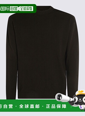 RICK OWENS 男士针织衫 RU02E1684WSBR25 AW2025 绿色羊绒高领