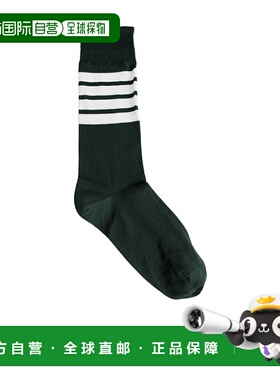 THOM BROWNE 女士袜子 FAS020B01690310 AW2023 黑色中筒袜