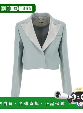 FENDI 女士西服 FJ7491AC4GF08S8 SS2024 白色 短款西装外套