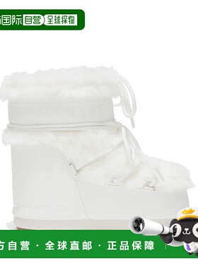 MOON BOOT 女士靴子 1409390A002 AW2024 白色雪地靴短靴
