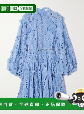 1h可退 潮奢 ZIMMERMANN 女士 Patience 嵌花英格兰刺绣棉质迷你